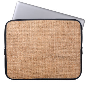 Brauner Einbruch auf weißem Blatt. Abstrakter Bac Laptopschutzhülle