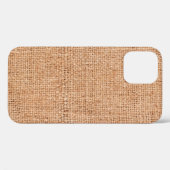 Brauner Einbruch auf weißem Blatt. Abstrakter Back Case-Mate iPhone Hülle (Rückseite (Horizontal))