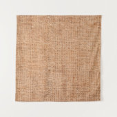 Brauner Einbruch auf weißem Blatt. Abstrakter Back Wandteppich (Vorderseite (Horizontal))