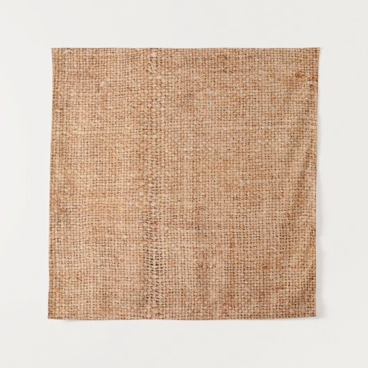 Brauner Einbruch auf weißem Blatt. Abstrakter Back Wandteppich (Vorderseite (Horizontal))