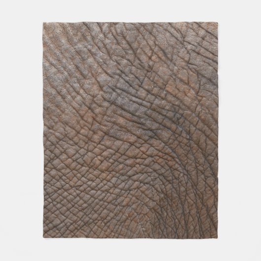 Brauner Elefant in nah-up-Fotografie Fleecedecke (Vorderseite)