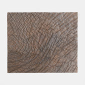 Brauner Elefant in nah-up-Fotografie Fleecedecke (Vorderseite (Horizontal))
