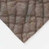 Brauner Elefant in nah-up-Fotografie Fleecedecke (Ecke)
