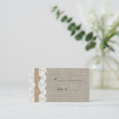 Brauner Empfang Platzkarte (Stehend Vorderseite)