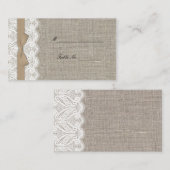 Brauner Empfang Platzkarte (Vorne/Hinten)