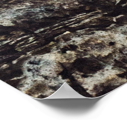 Brauner Felsen Poster (Ecke)