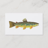 Brauner Fisch Visitenkarte (Rückseite)