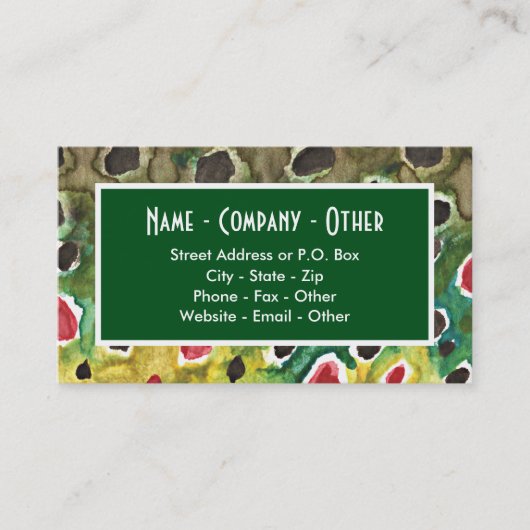 Brauner Fisch Visitenkarte (Vorderseite)