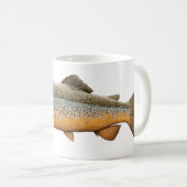 Brauner Forellenfisch Kaffeetasse (VorderseiteRechts)