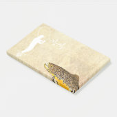 Brauner Forellenfisch Post-it Klebezettel (angewinkelt)