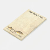 Brauner Forellenfisch Post-it Klebezettel (angewinkelt)