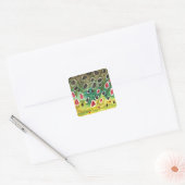 Brauner Forellenfisch Quadratischer Aufkleber (Umschlag)