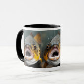 Brauner Forellenfisch Tasse (Vorderseite Links)