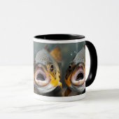 Brauner Forellenfisch Tasse (VorderseiteRechts)