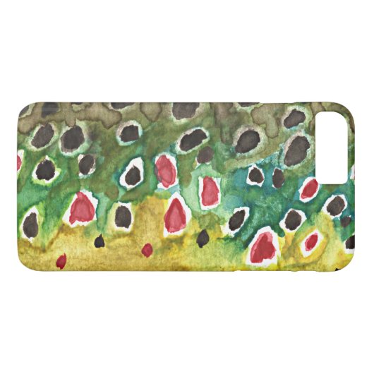 Brauner Forellenfischer Case-Mate iPhone Hülle (Rückseite (Horizontal))