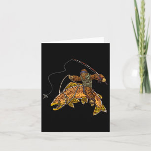 Brauner Forellenfluss Fischerei Bigfoot Jagd Fisch Karte