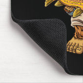 Brauner Forellenfluss Fischerei Bigfoot Jagd Fisch Mousepad (Ecke)