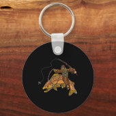 Brauner Forellenfluss Fischerei Bigfoot Jagd Fisch Schlüsselanhänger (Vorderseite)