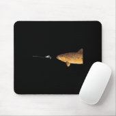 Brauner Forellenhahn Fischer Angler Men Wome Mousepad (Mit Mouse)
