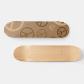 Brauner Frieden Skateboard (Horizontal)