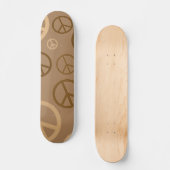 Brauner Frieden Skateboard (Vorderseite)