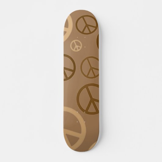 Brauner Frieden Skateboard (Vorne)