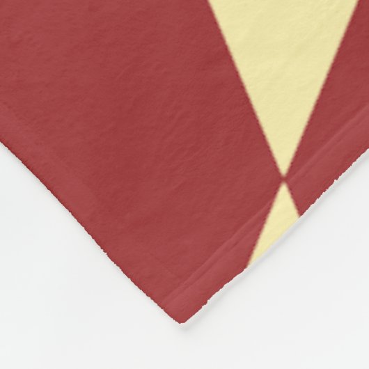 Brauner Gelber Kreislauf Hexagon Art-Deko Retro Mu Fleecedecke (Ecke)