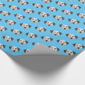 Brauner Gepunkteter Dalmatiner Geschenkpapier (Ecke)