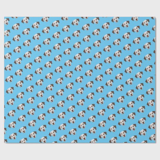 Brauner Gepunkteter Dalmatiner Geschenkpapier (Flach)