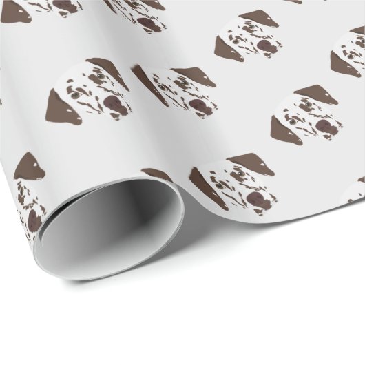 Brauner Gepunkteter Dalmatiner Geschenkpapier (Rolleneckpunkt)