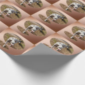 brauner Gepunkteter Dalmatiner, Geschenkpapier (Ecke)
