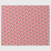 Brauner Gepunkteter Dalmatiner Geschenkpapier (Flach)