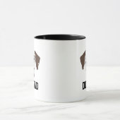 Brauner Gepunkteter Dalmatiner Hunde Vater Tasse (Zentrum)