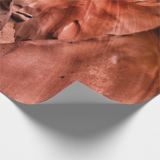 Brauner Gestein Geschenkpapier (Ecke)