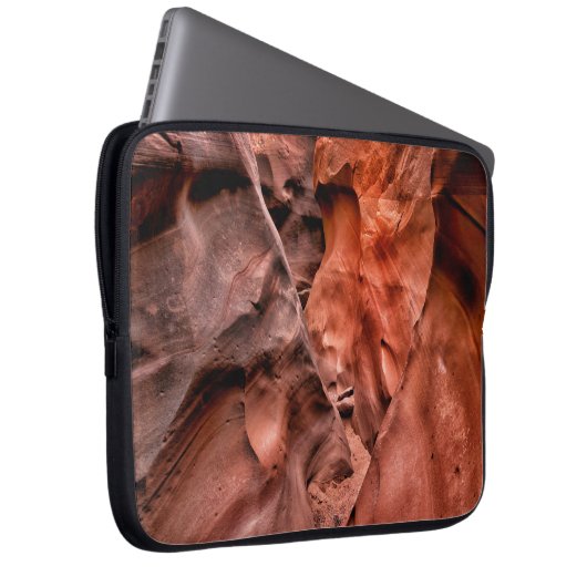 Brauner Gestein Laptopschutzhülle (Vorne Rechts)