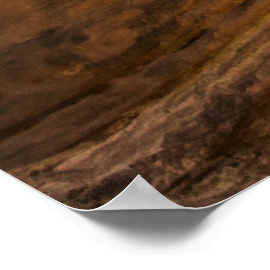 Brauner Gestein Poster (Ecke)