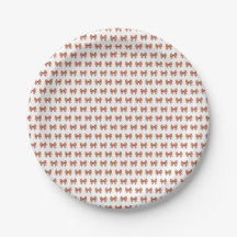 Brauner Gingham-Bogen