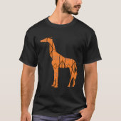 Brauner Giraffe T - Shirt (Vorderseite)