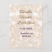 Brauner Glitter Twinkle Twinkle kleiner Stern Gebu