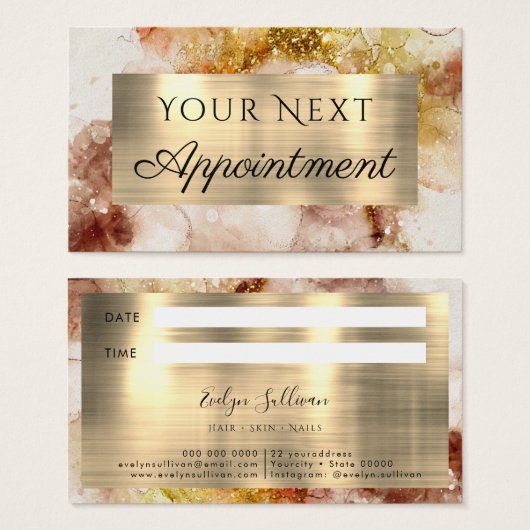 Brauner Glitzer (Vorne & Hinten)