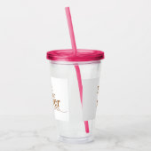 Brauner Glitzer Acryltrinkbecher (Links)