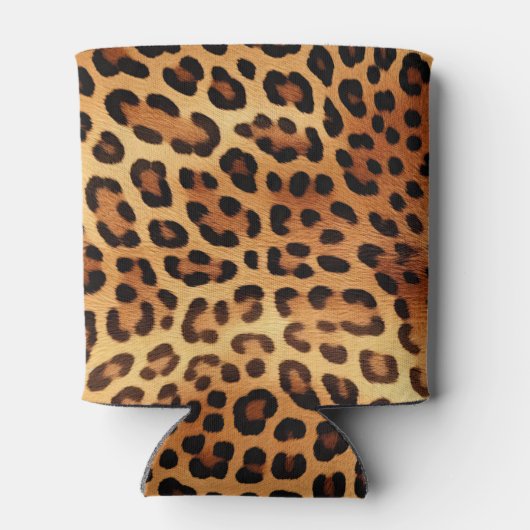 Brauner Goldener Leopard Dosenkühler (Rückseite)