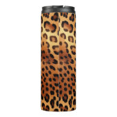 Brauner Goldener Leopard Thermosbecher (Rückseite)