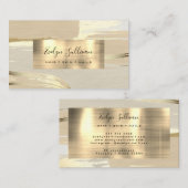 Brauner goldfarbener Hintergrund Visitenkarte (Vorne/Hinten)