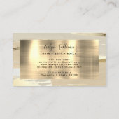 Brauner goldfarbener Hintergrund Visitenkarte (Rückseite)