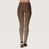 Brauner Gradient Leggings (Rückseite)
