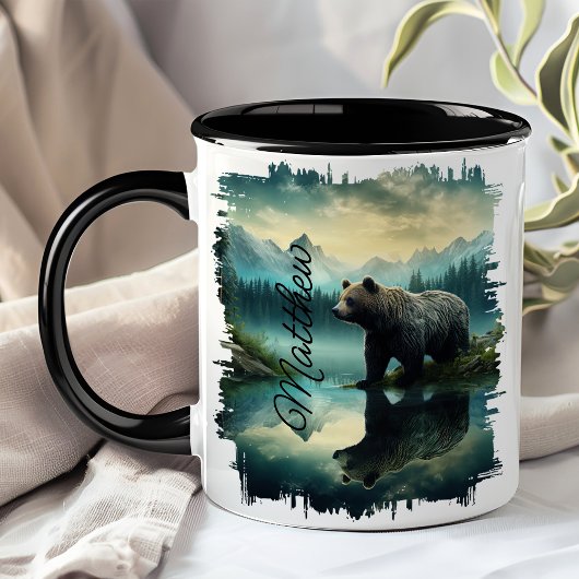 Brauner Grizzlybär Tasse