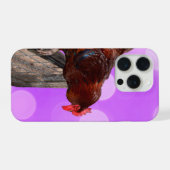 Brauner Hahn Nosy Parker, iPhone Hülle (Rückseite (Horizontal))