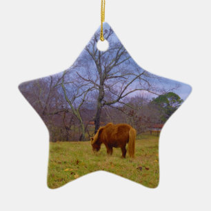 Brauner Himmel Keramikornament