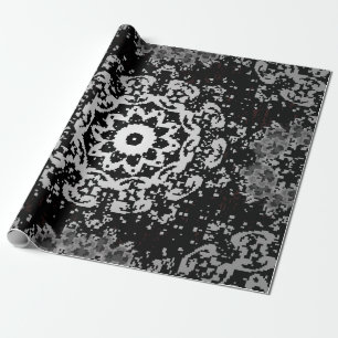 Brauner Hintergrund. Doodle-Hintergrund im Vintage Geschenkpapier
